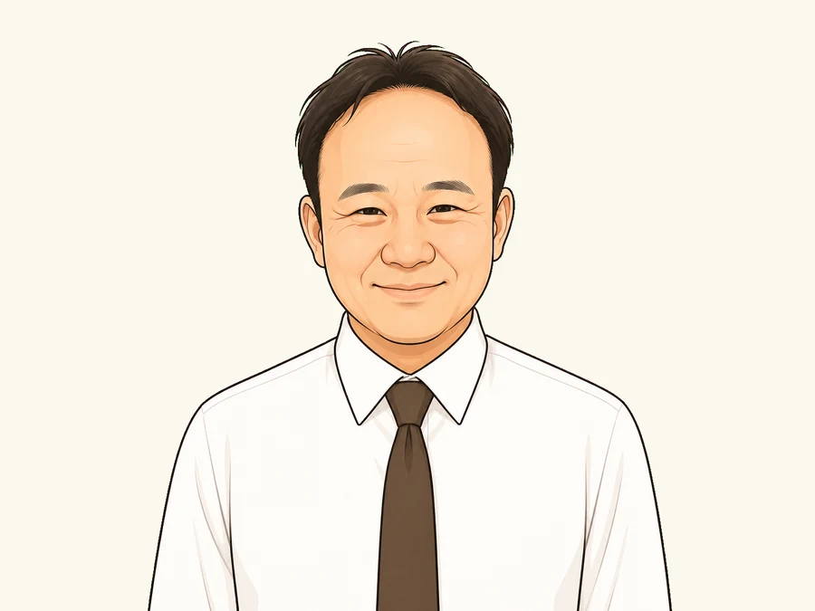 山内 雄司の似顔絵イラスト